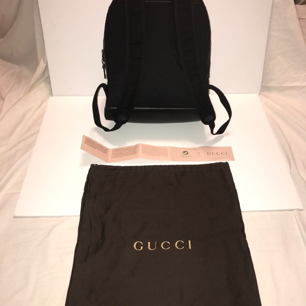 Gucci Signature leather backpack (Black) - Picture 7 of 8